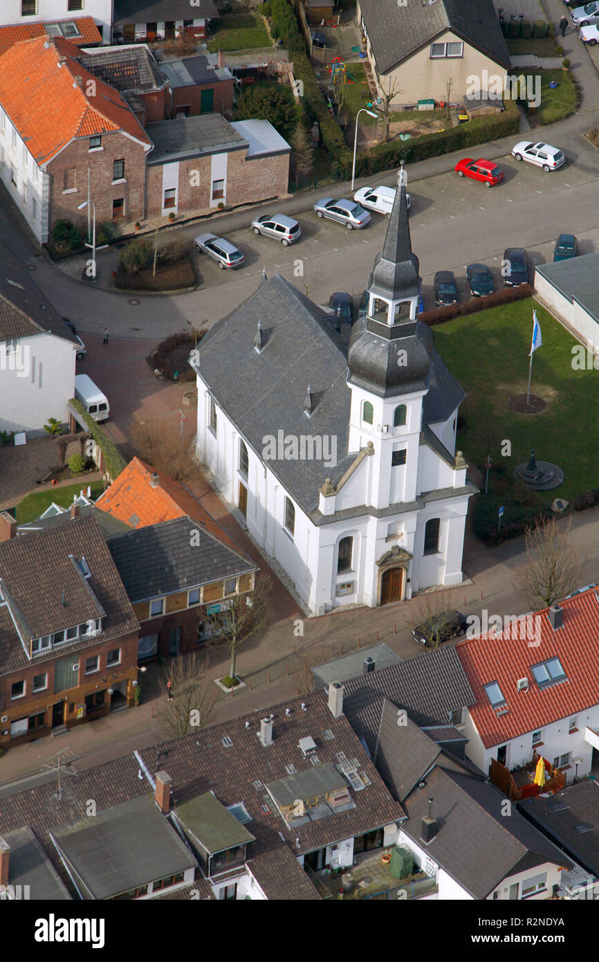 Chiesa, Religione, Alpen, Basso Reno, Renania settentrionale-Vestfalia, Germania, Europa Foto Stock