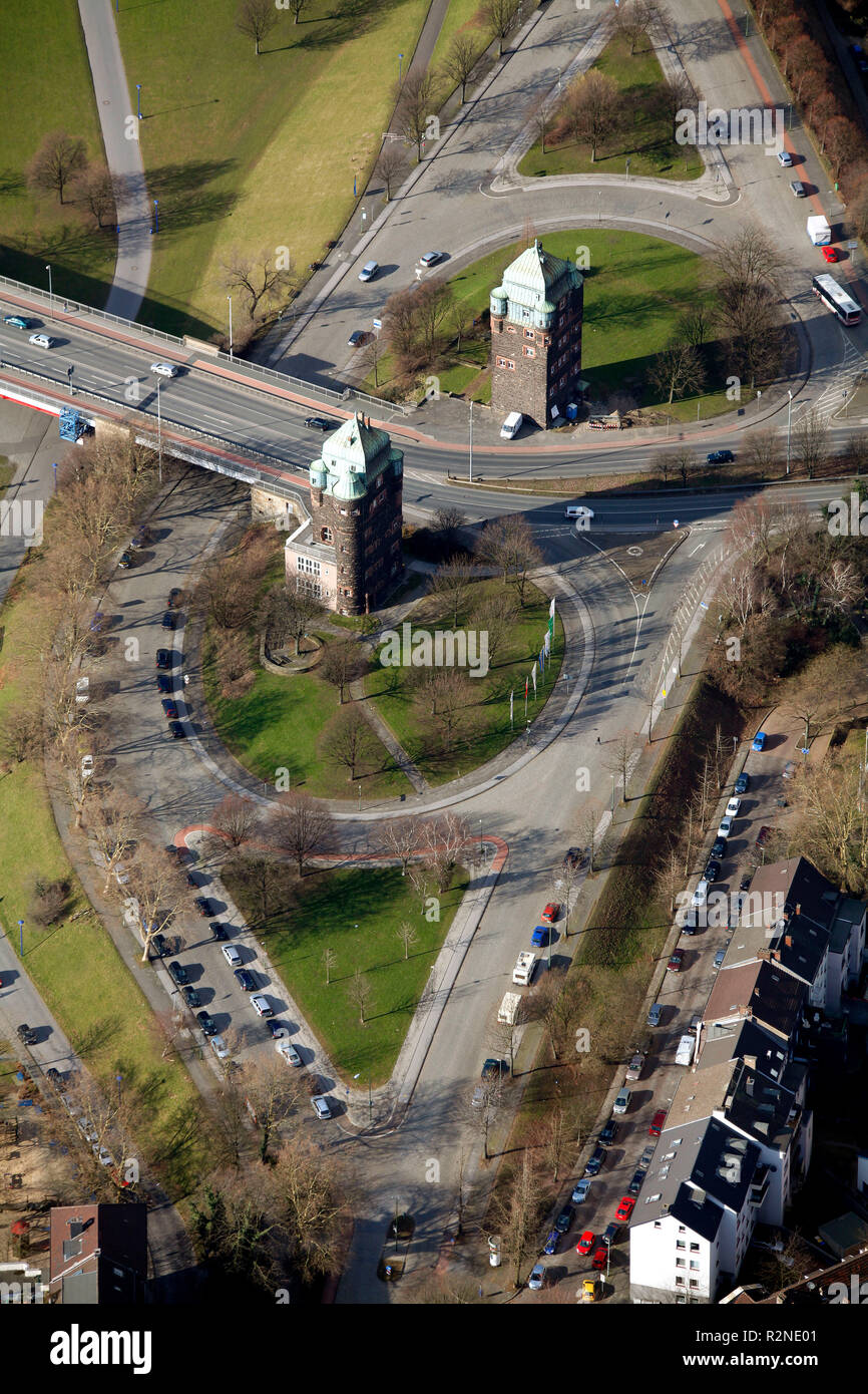 Duisburg, la zona della Ruhr, Ruhrort, teste di ponte, bridgehead, Renania settentrionale-Vestfalia, Germania, Europa Foto Stock