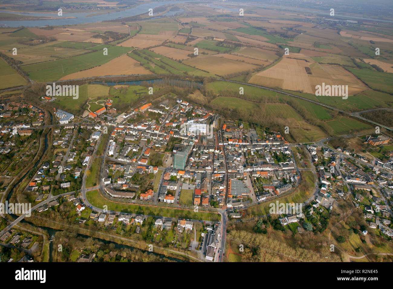 Rheinberg, Basso Reno, Renania settentrionale-Vestfalia, Germania, Europa Foto Stock