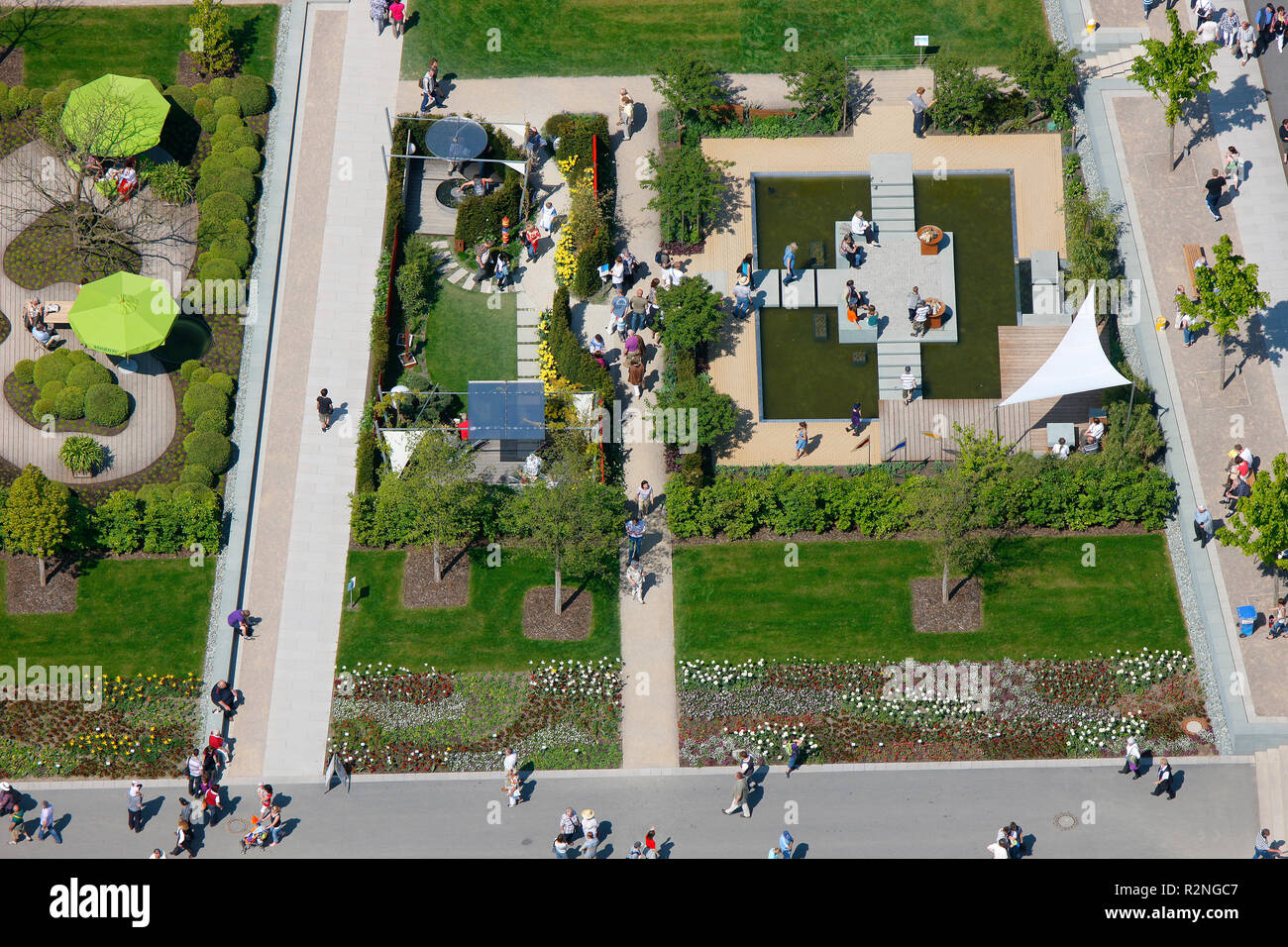 Landesgartenschau Hemer, record di presenze nella domenica di Pentecoste, Giardino Festival, conversione, ex area militare, CON SEDE IN HEMER, Sauerland, Renania settentrionale-Vestfalia, Germania, Europa Foto Stock