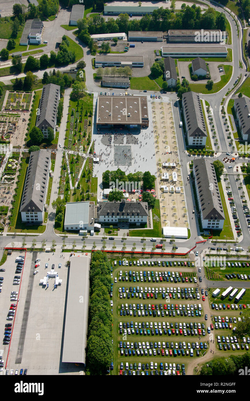 Landesgartenschau Hemer, record di presenze nella domenica di Pentecoste, Giardino Festival, conversione, ex area militare, CON SEDE IN HEMER, Sauerland, Renania settentrionale-Vestfalia, Germania, Europa Foto Stock