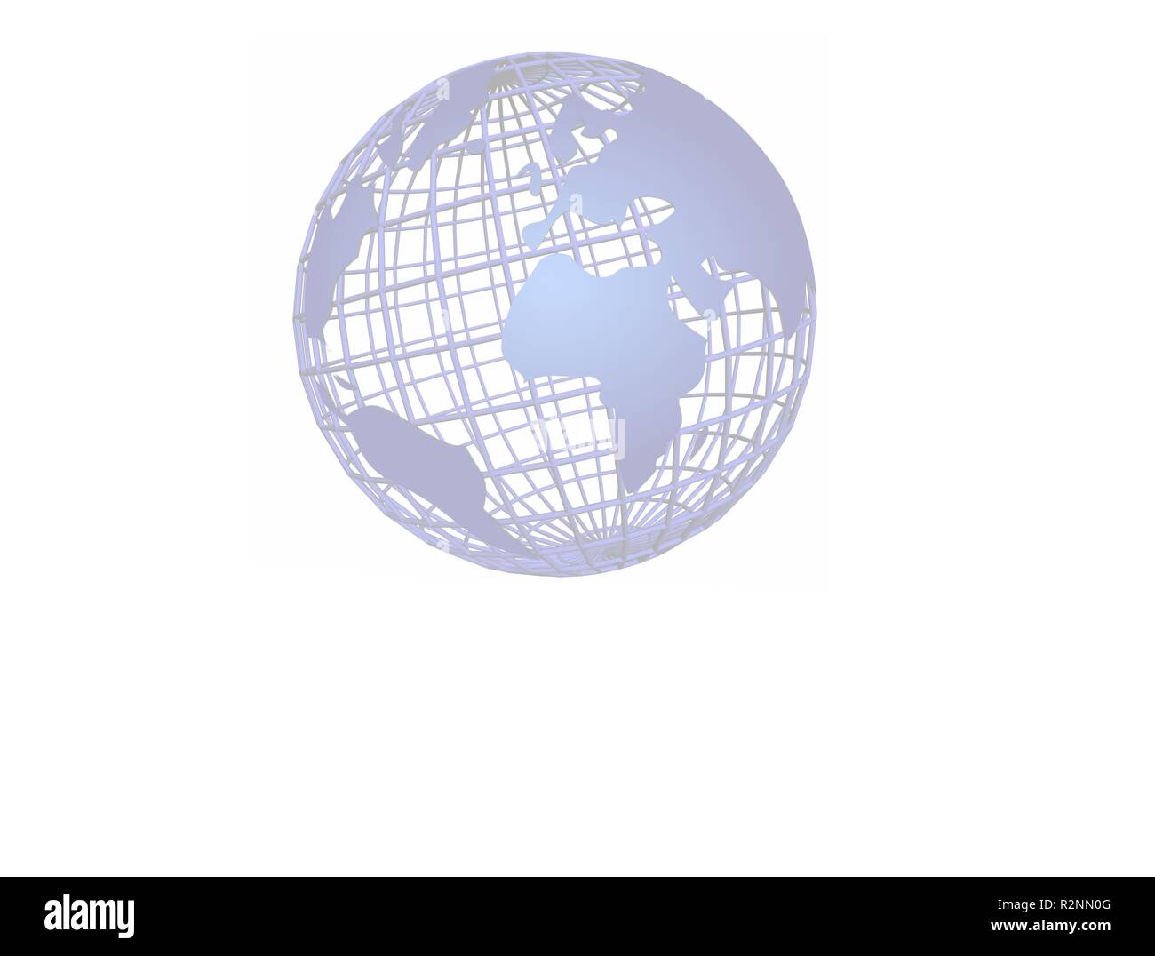 Logo aziendale - globe grid Foto Stock