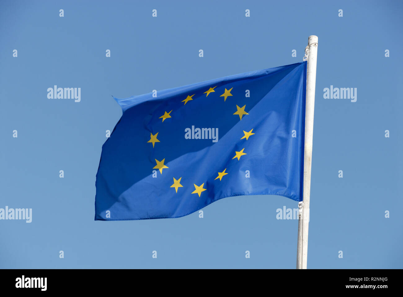 Bandiera dell'Unione europea Foto Stock