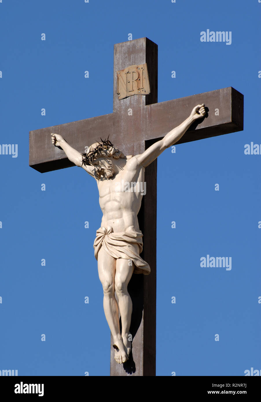Gesù sulla croce Foto Stock