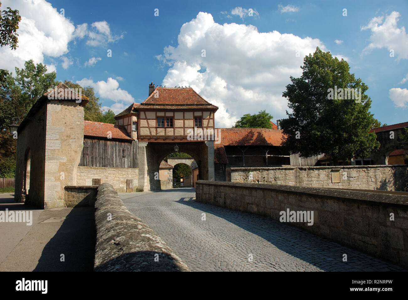 Cancello in Rothenburg ob der Tauber Foto Stock