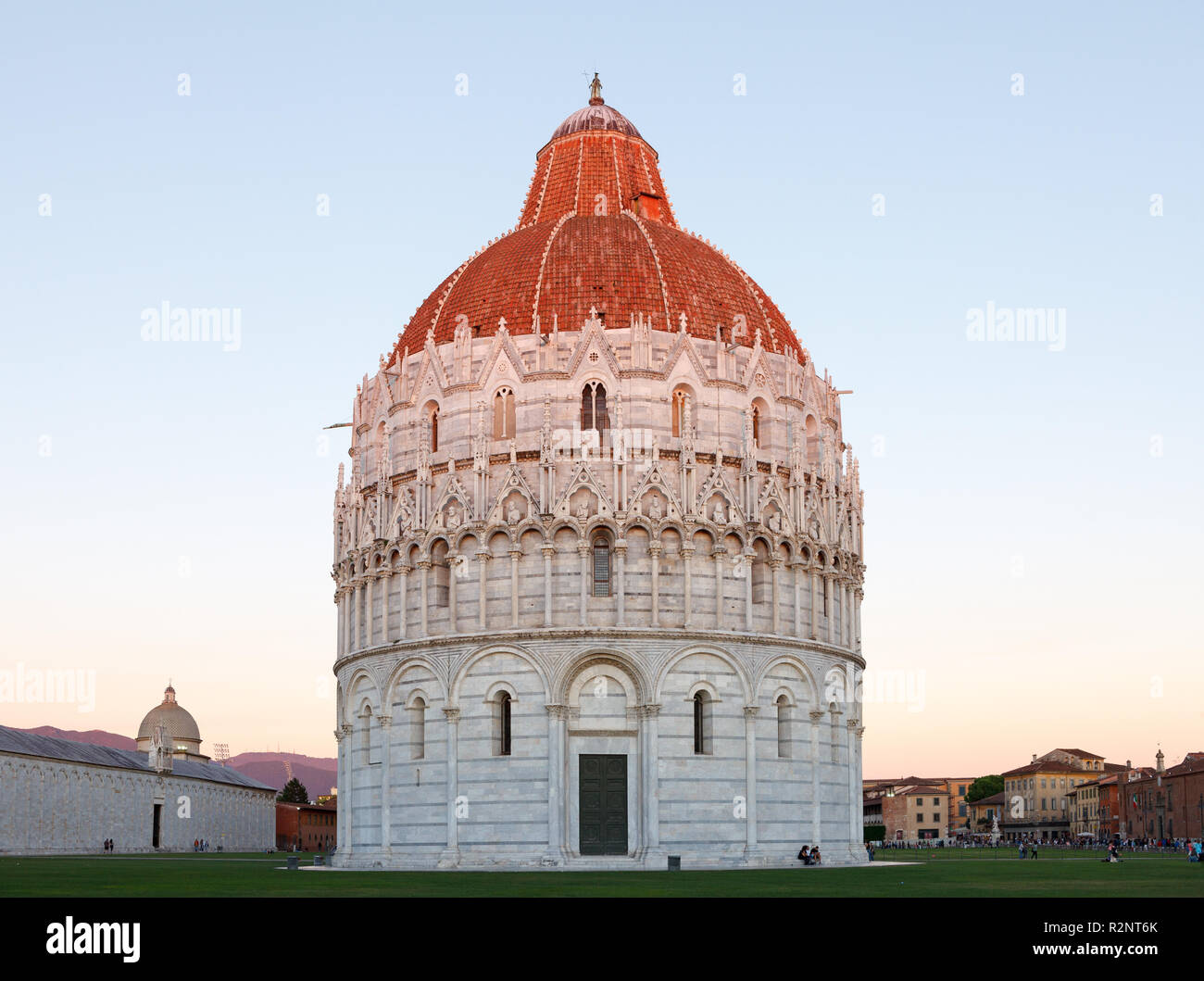 Battistero di San Giovanni, baptisterium in Pisa, Italia Foto Stock