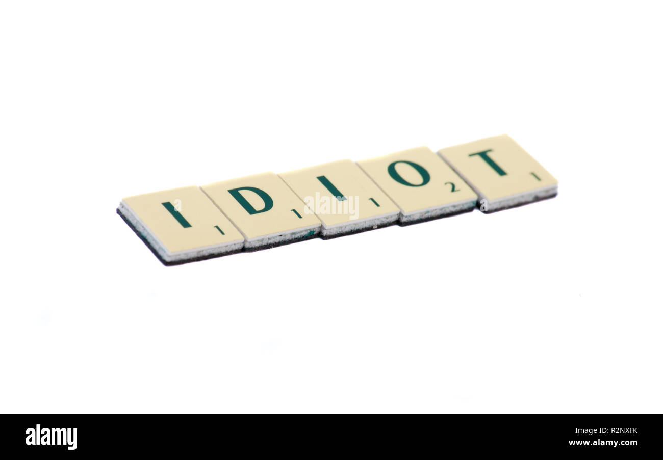 idiota Foto Stock
