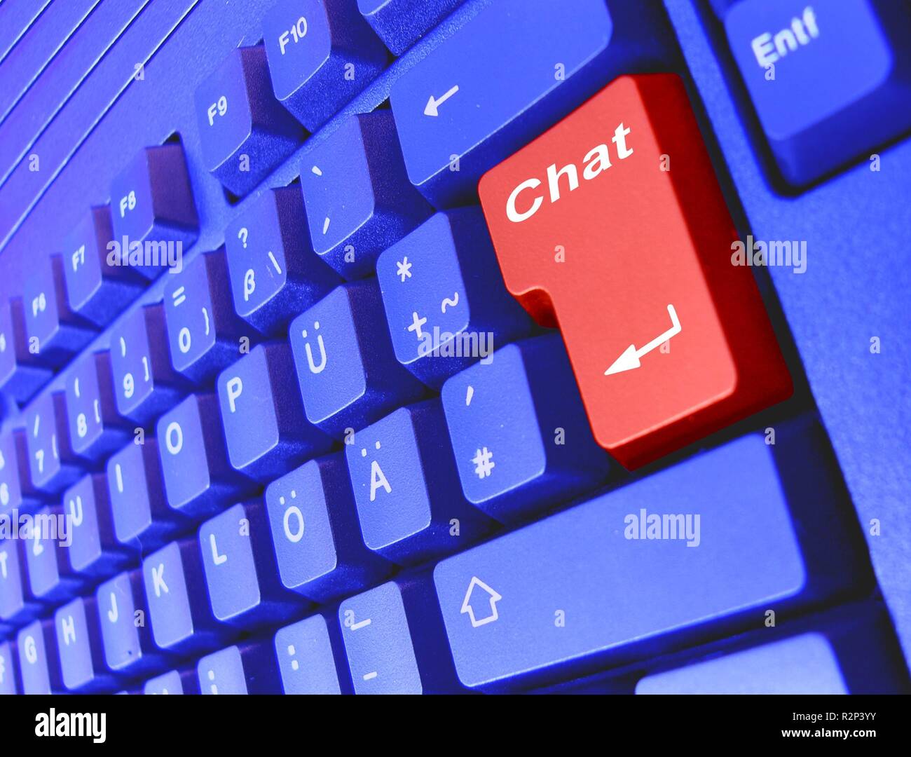 Tastiera chat Foto Stock