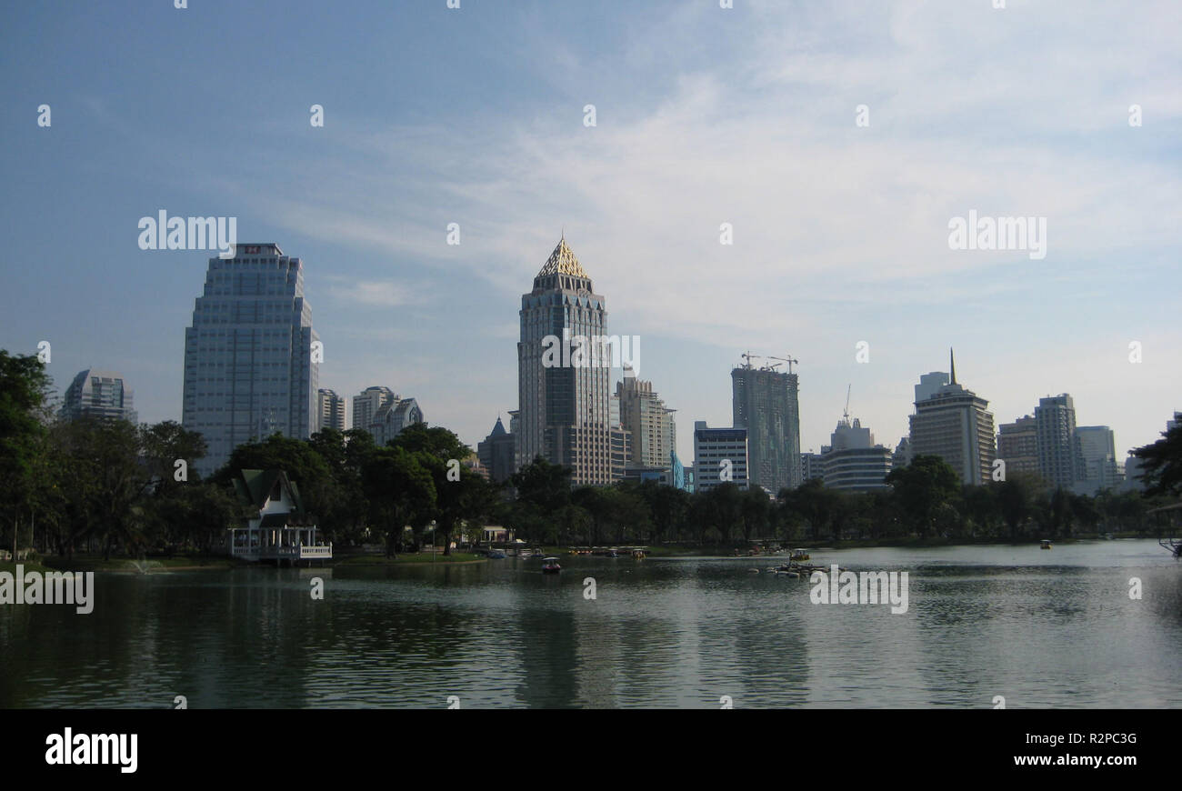 Skyline silom Foto Stock