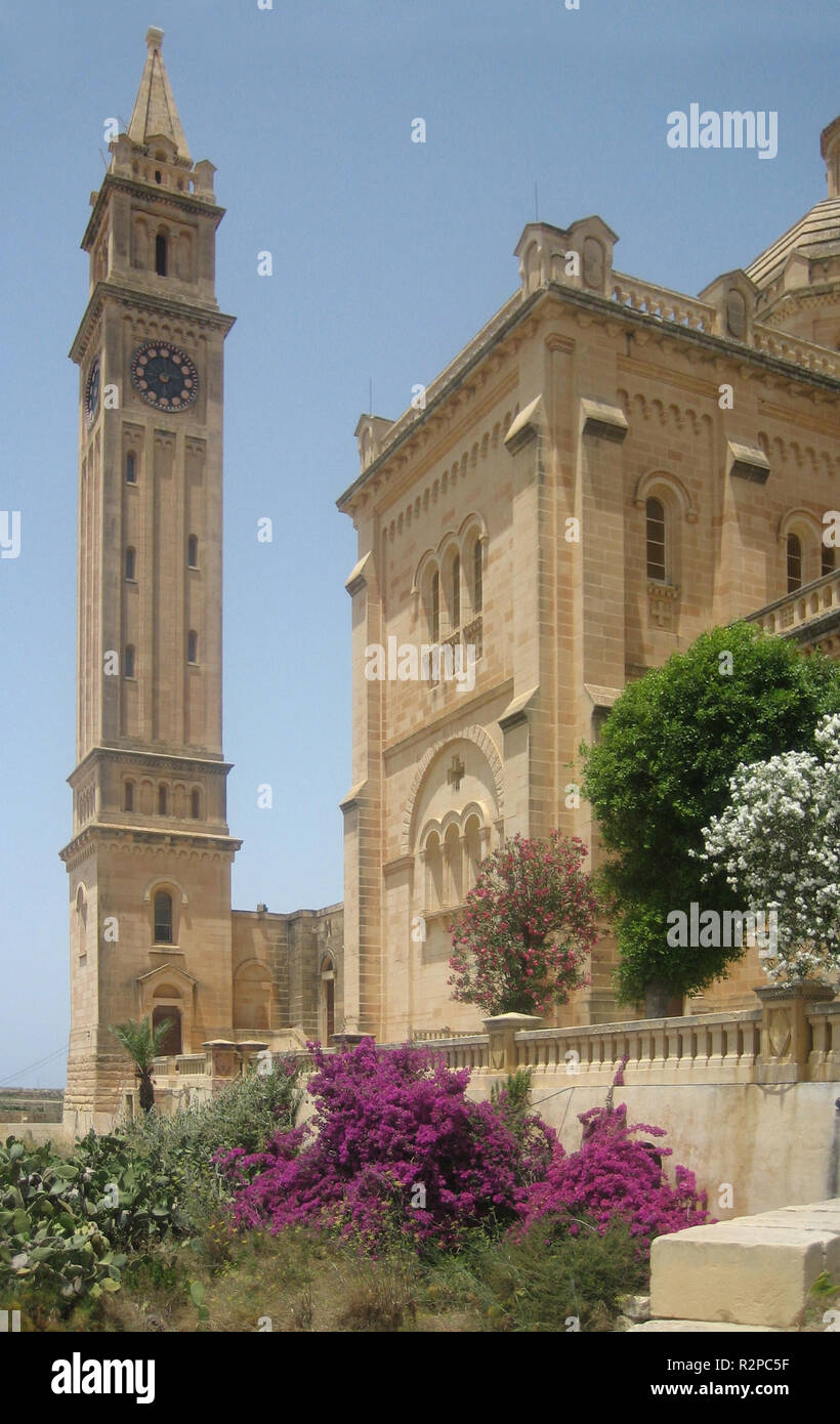 Ta Pinu basilica a Gozo Foto Stock