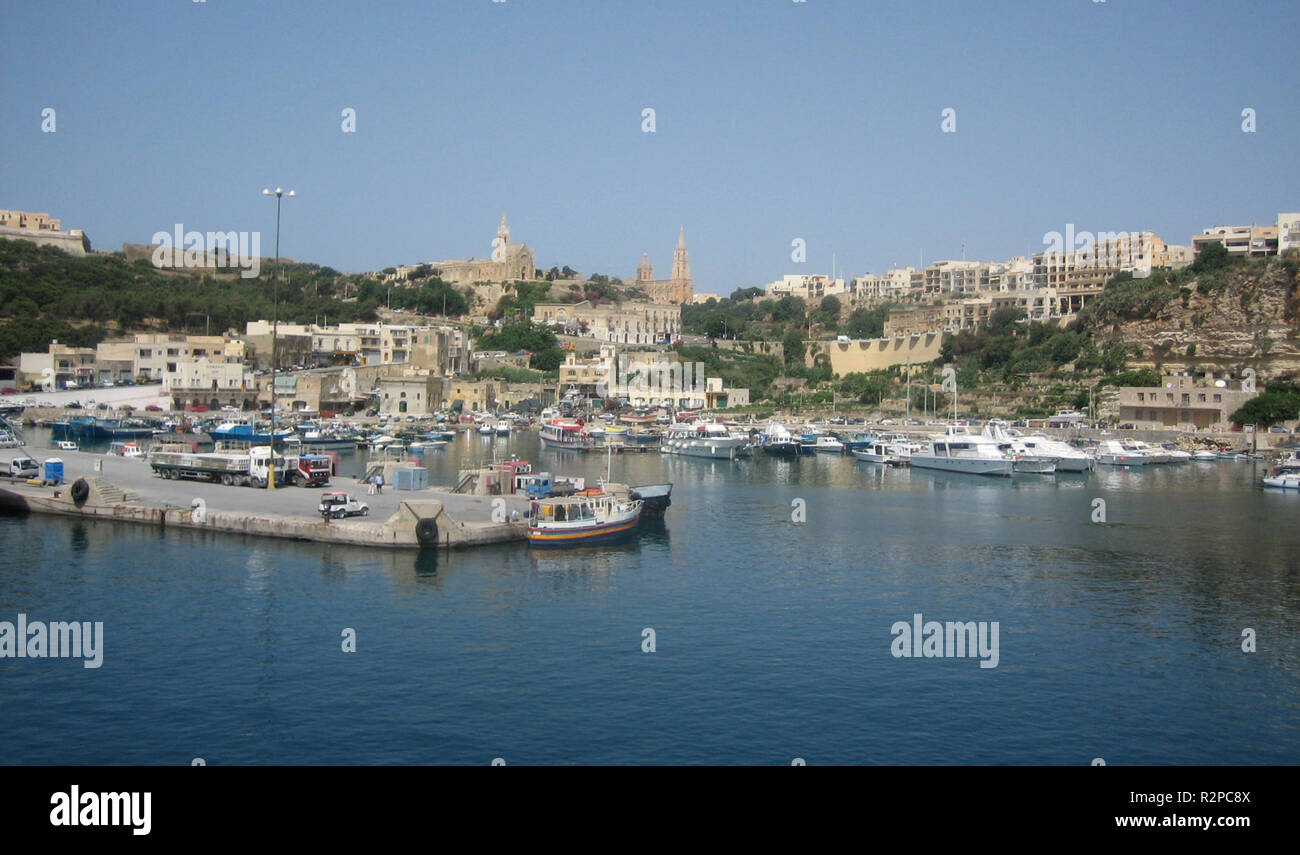 Porto di Mgarr a Gozo Foto Stock