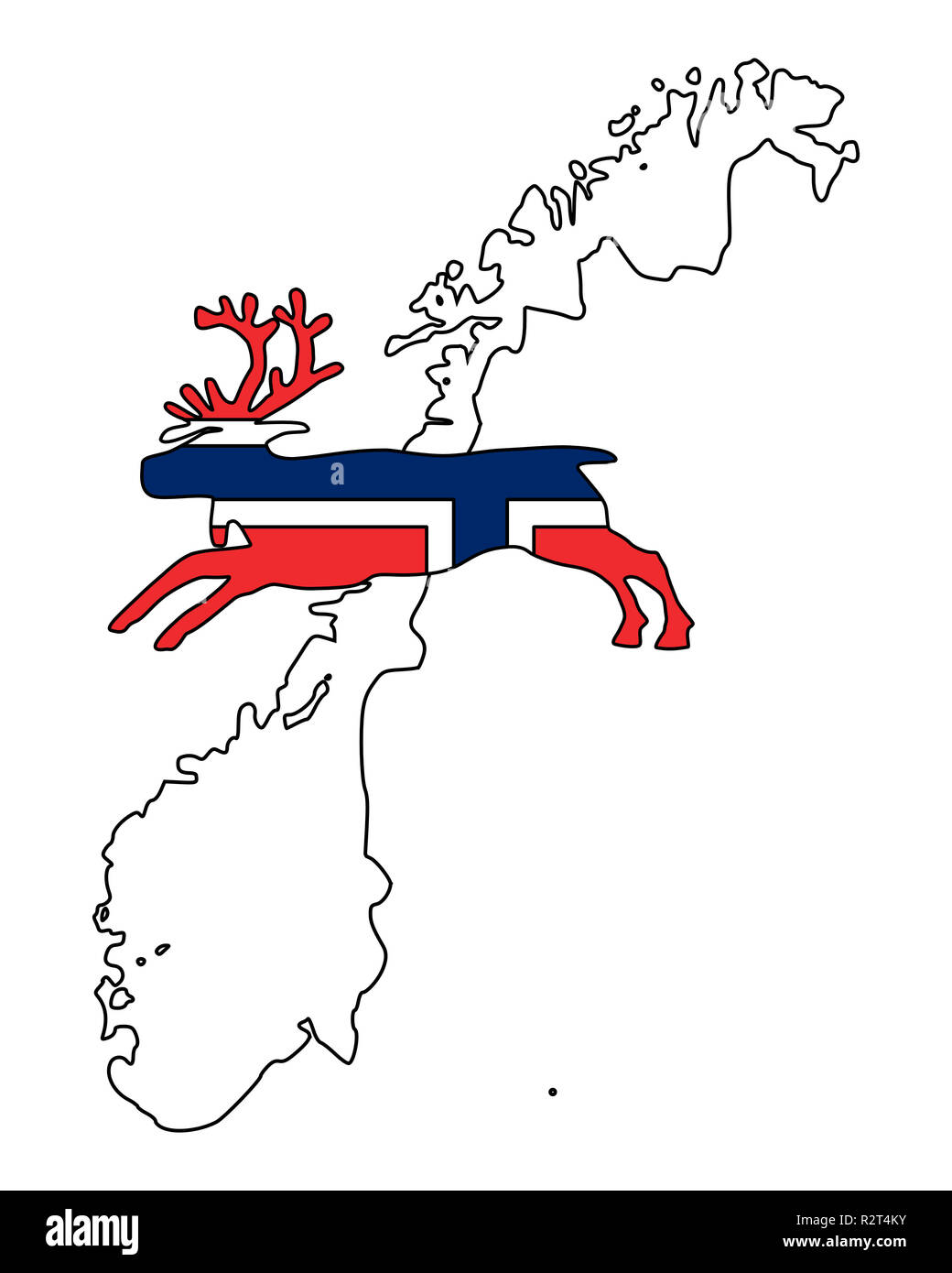 Renne norvegese Foto Stock