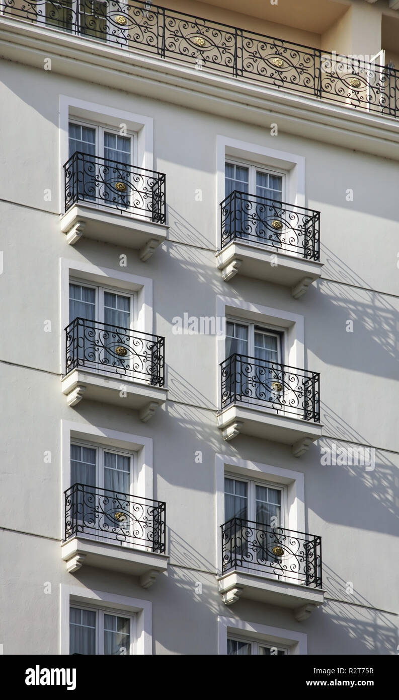 Frammento di edificio a Salonicco. La Grecia Foto Stock