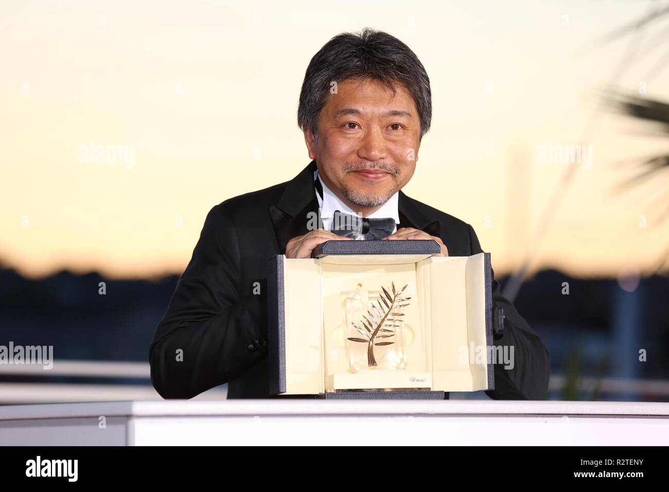 CANNES, Francia - 19 Maggio 2018: Hirokazu Kore-eda presso i vincitori del premio photocall durante la settantunesima Cannes Film Festival (foto di Mickael Chavet) Foto Stock