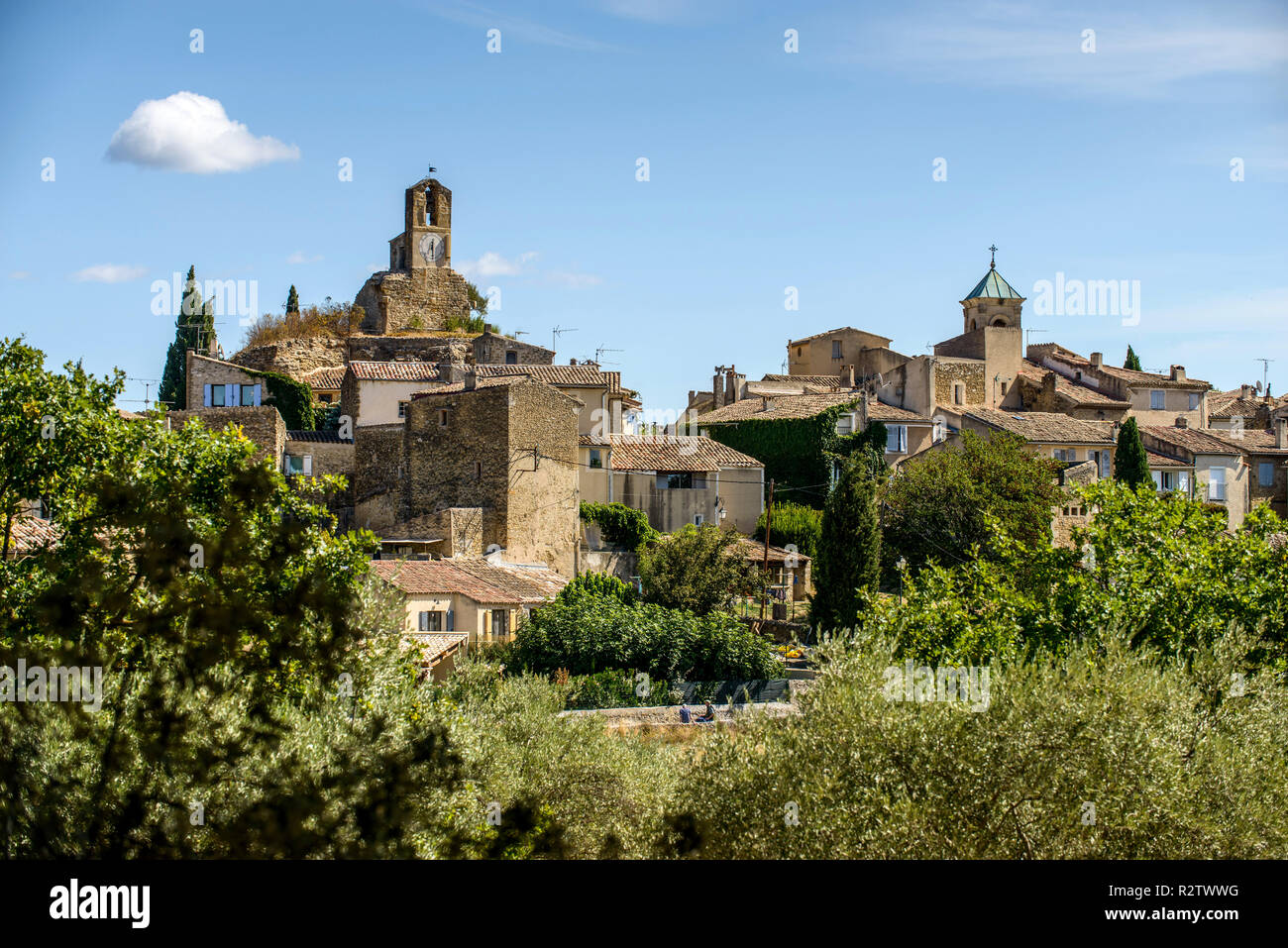 Lourmarin (sud-est della Francia). Panoramica di uno dei più bei villaggi di Francia. *** Caption locale *** Foto Stock
