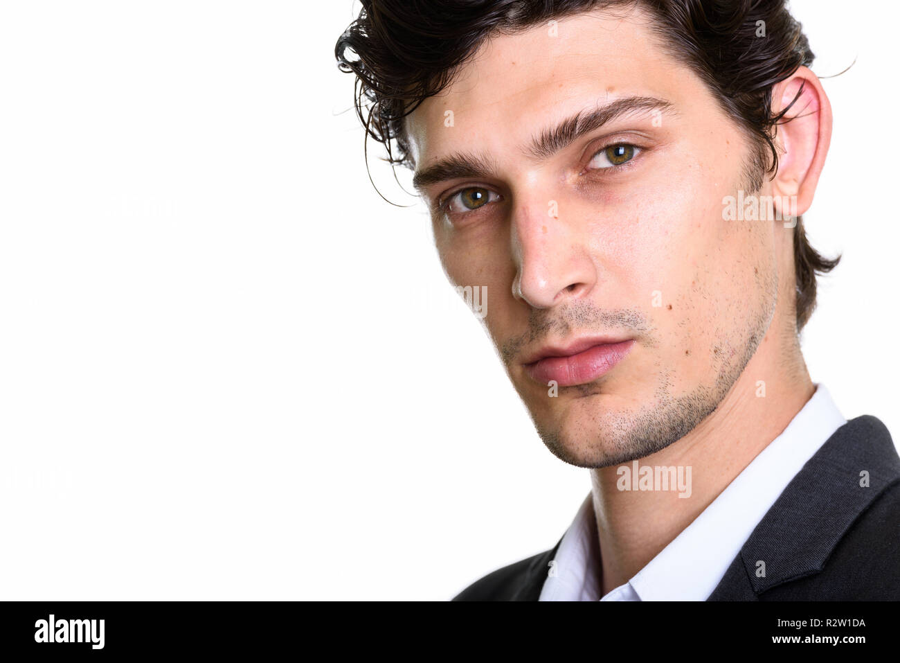 Ravvicinata di un bel giovane imprenditore ispanica Foto Stock