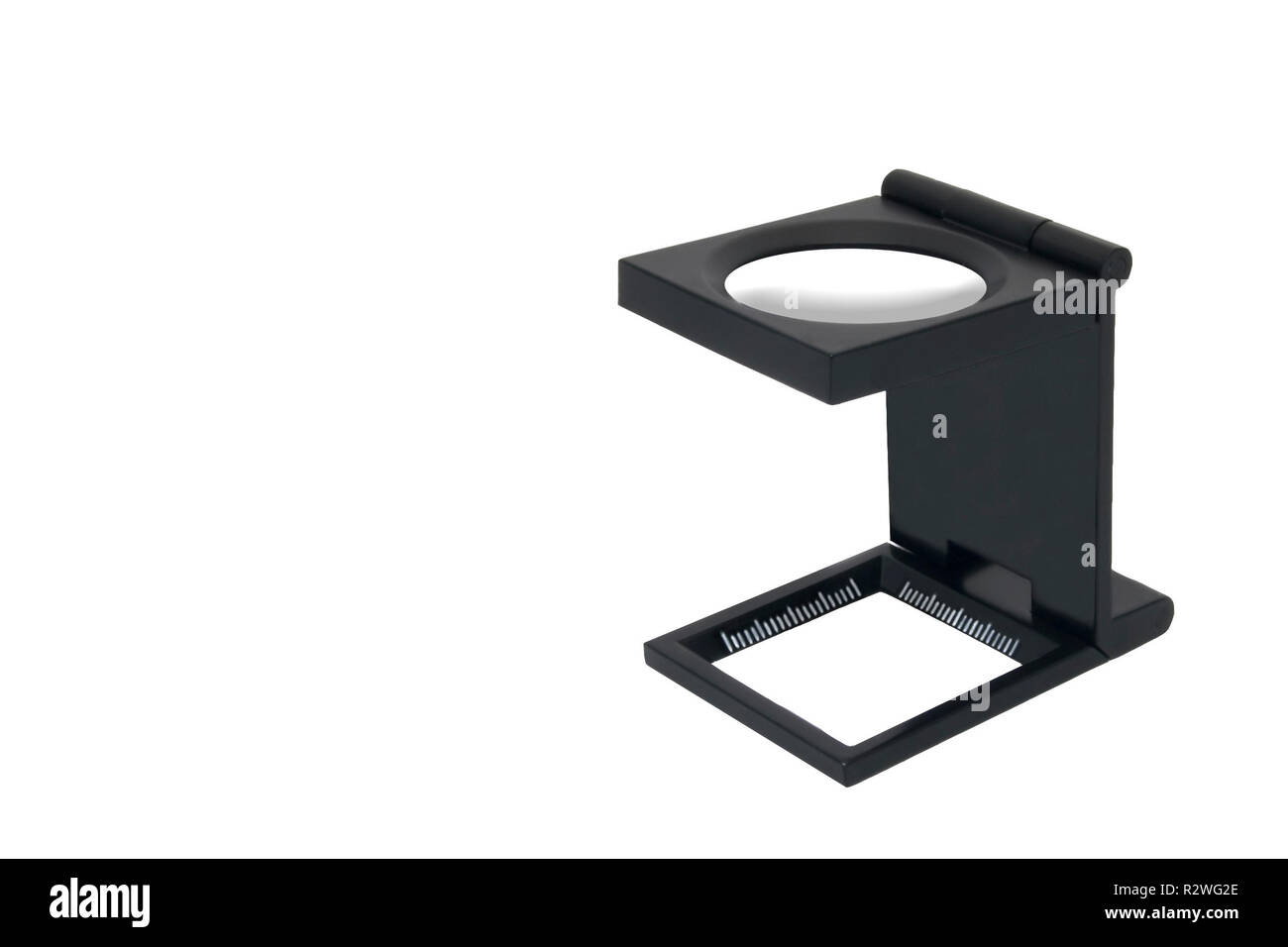 FadenzÃ¤hler su bianco / Lino tester su bianco Foto Stock