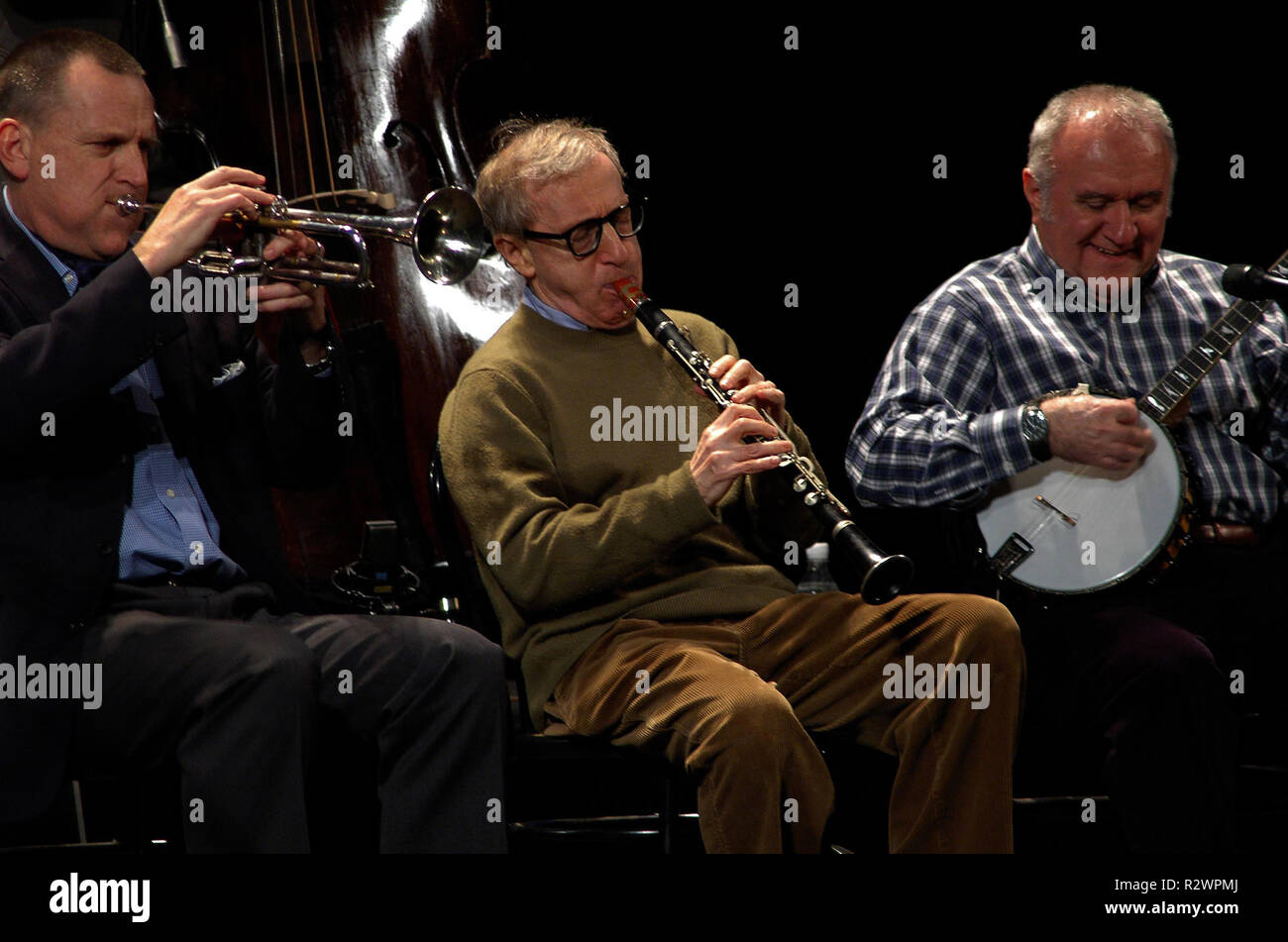 WOODY ALLEN NEW ORLEANS JAZZ BAND MILANO 22 dicembre 200578297 CTT Foto Stock