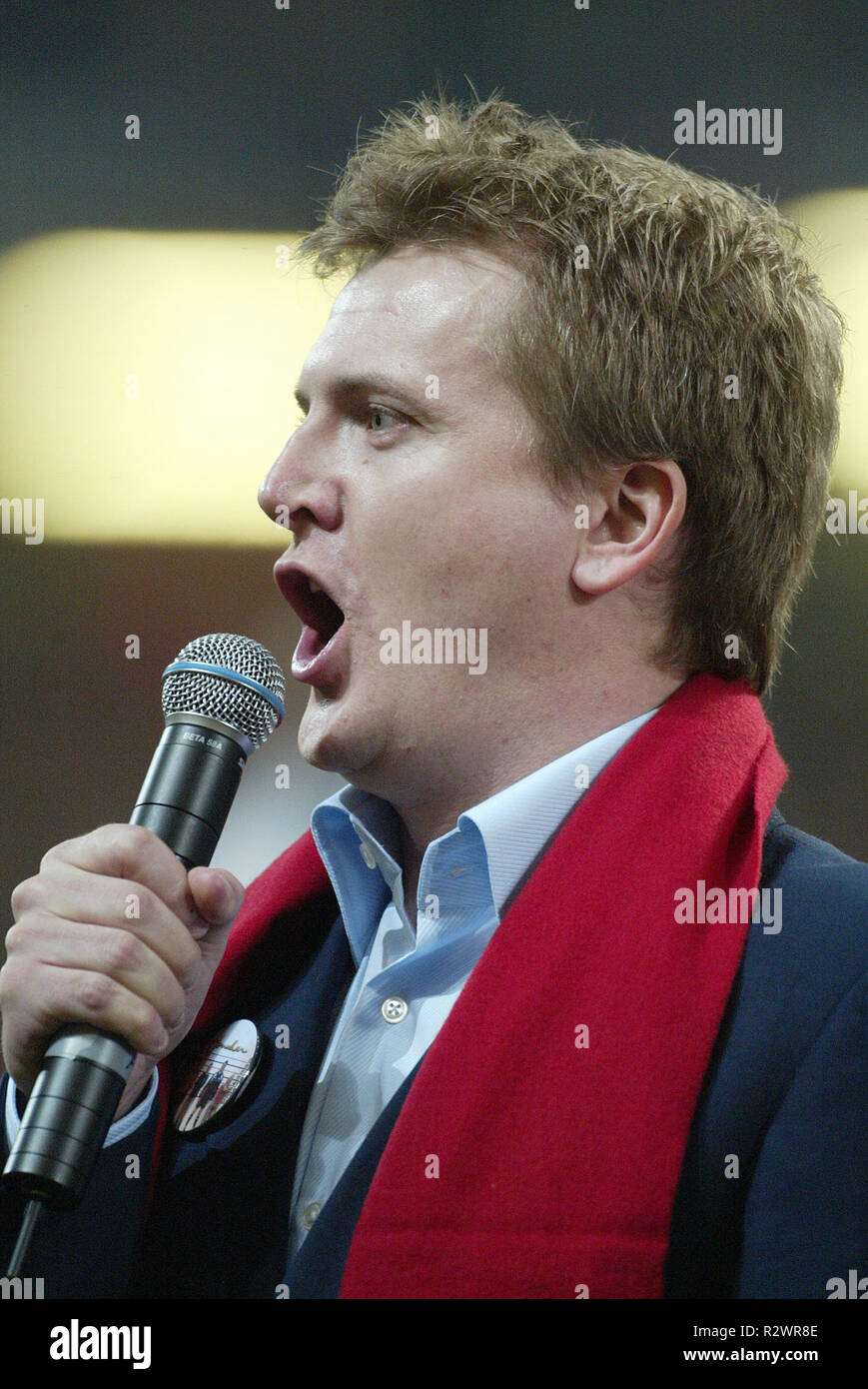 ALED JONES GALLES V INGHILTERRA 05 Febbraio 2005 Foto Stock