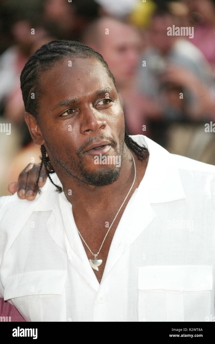 AUDLEY HARRISON LA GUERRA DEI MONDI PERMIERE Odeon Leicester Square Londra Inghilterra 19 Giugno 2005 Foto Stock