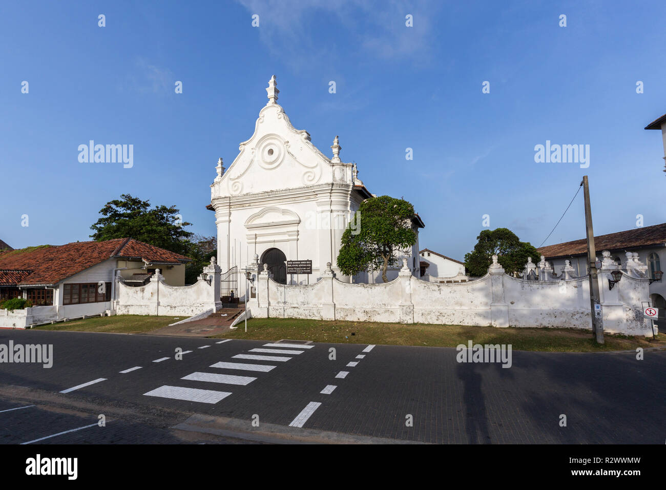 Chiesa olandese riformata in Forte Galle, Sri Lanka Foto Stock