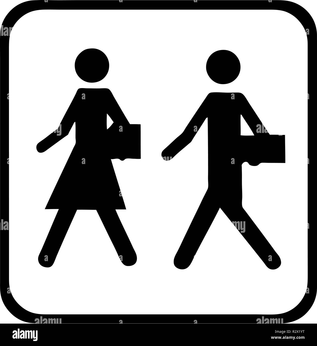 Piktogram business Foto Stock