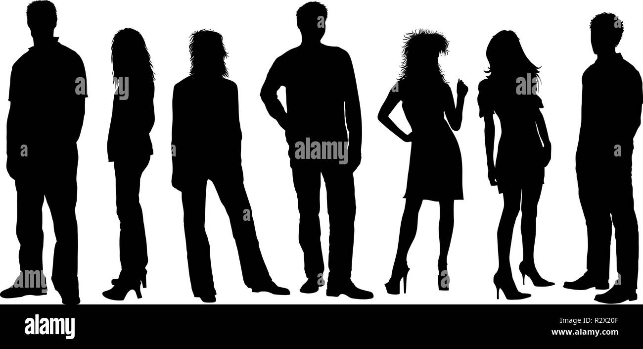 Sagome umane Foto Stock