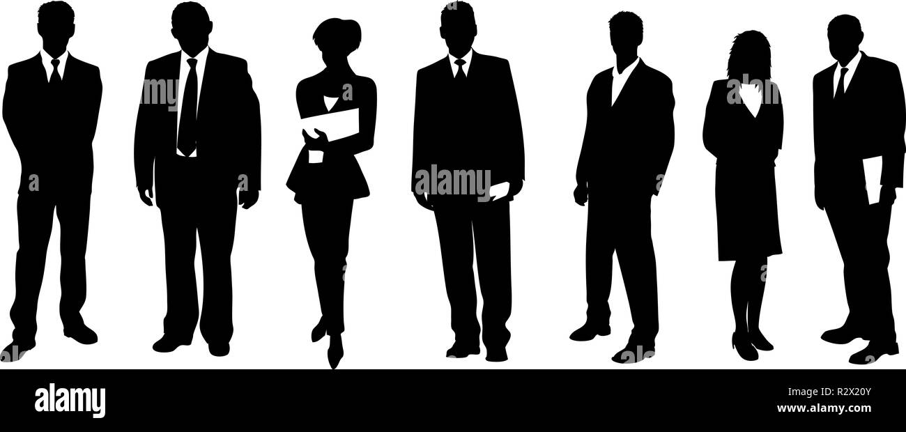 Sagome umane Foto Stock