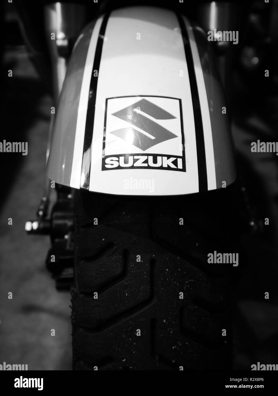 Una Suzuki guardia di fango Foto Stock