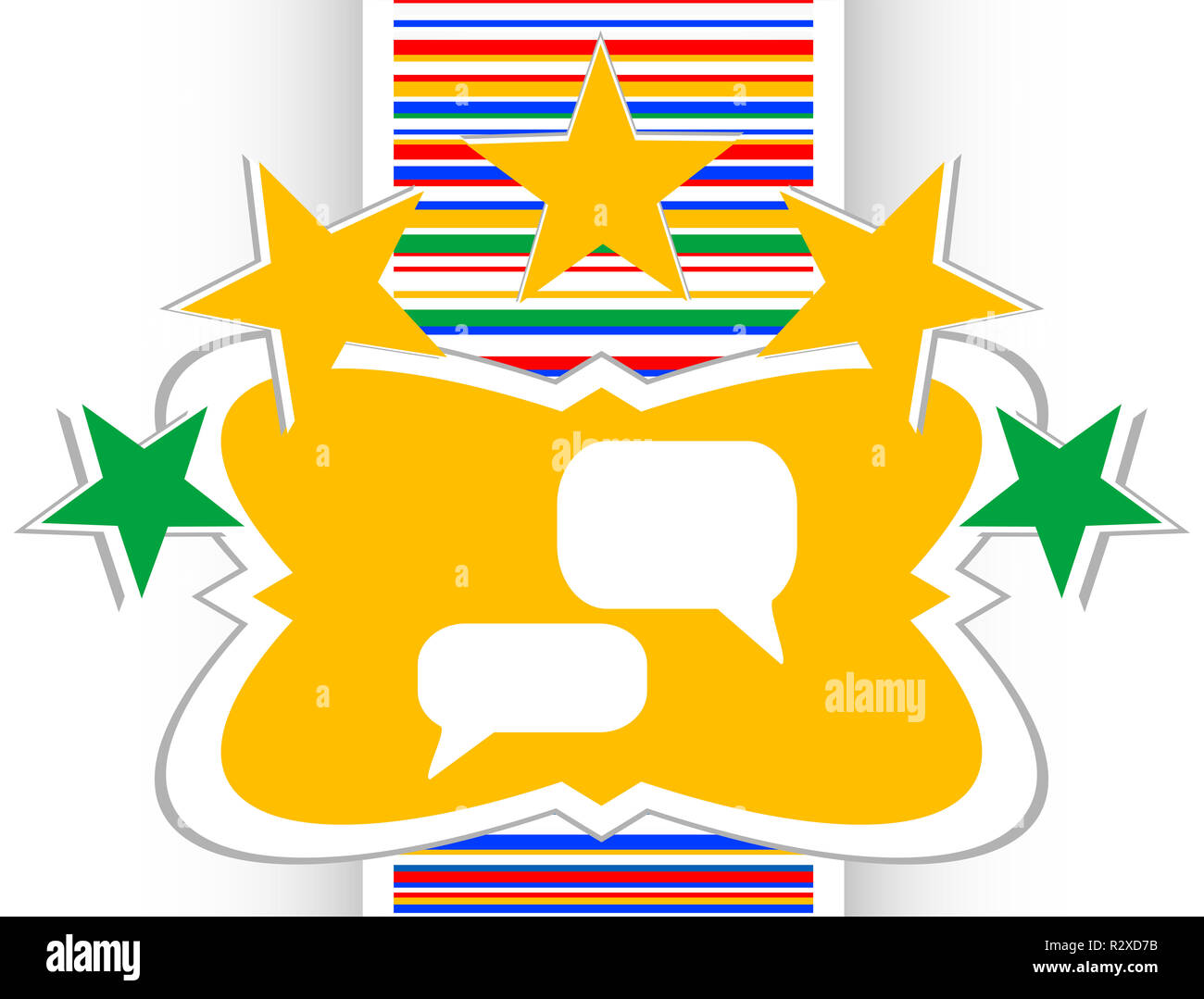 White discorso bolla icona di impostazione, il pulsante web symbol Foto Stock