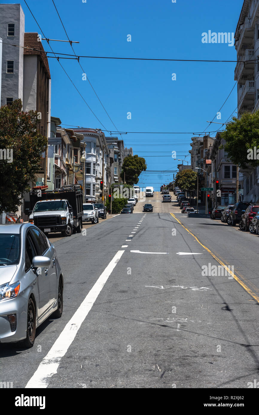 Union Street di San Francisco, California Foto Stock