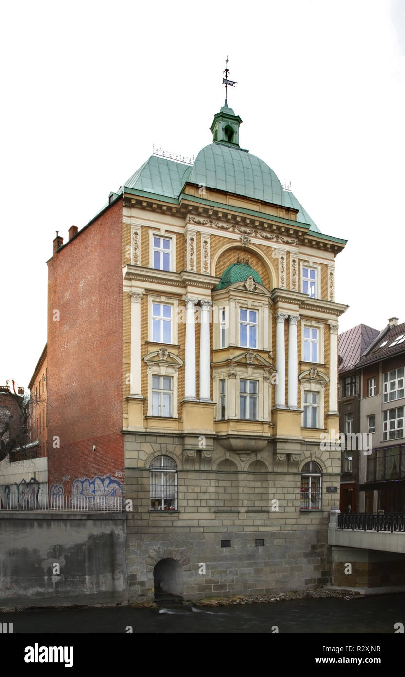 Vista di Bielsko-Biala. Polonia Foto Stock