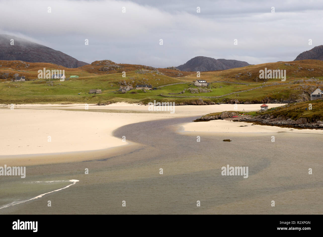 Uig Sands, isola di Lewis in Scozia UK Foto Stock