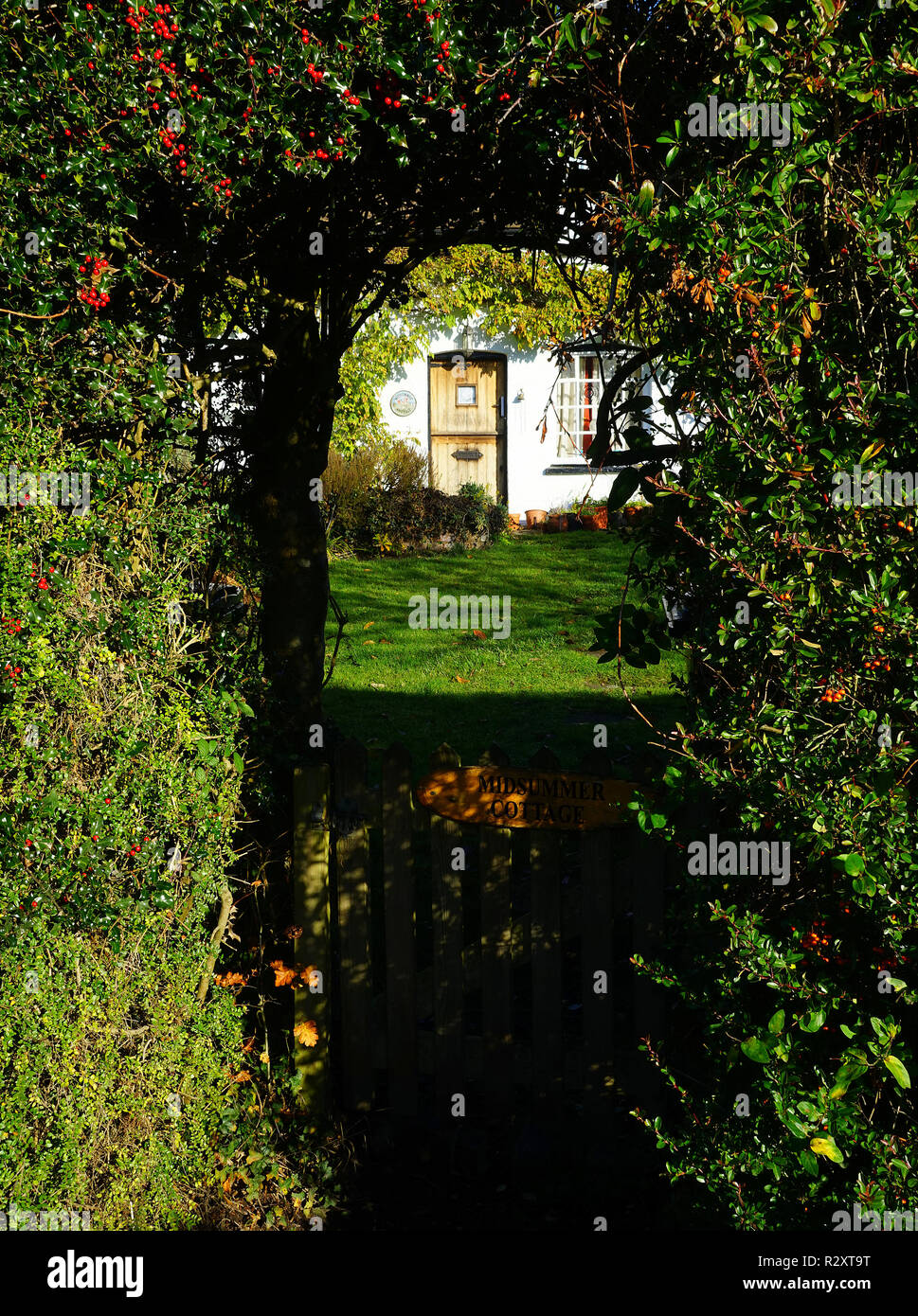 Garden Gate a fondo Sarratt, Hertfordshire Foto Stock