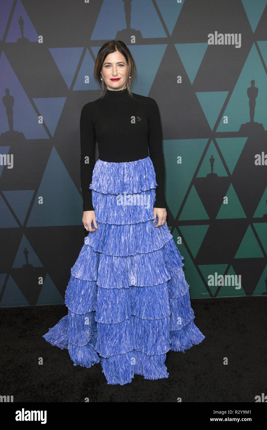 Kathryn Hahn frequenta l Accademia annuale 2018 Governatori Awards nel Ray Dolby sala da ballo a Hollywood & Highland Center a Hollywood, CA, domenica 18 novembre, 2018. Foto Stock