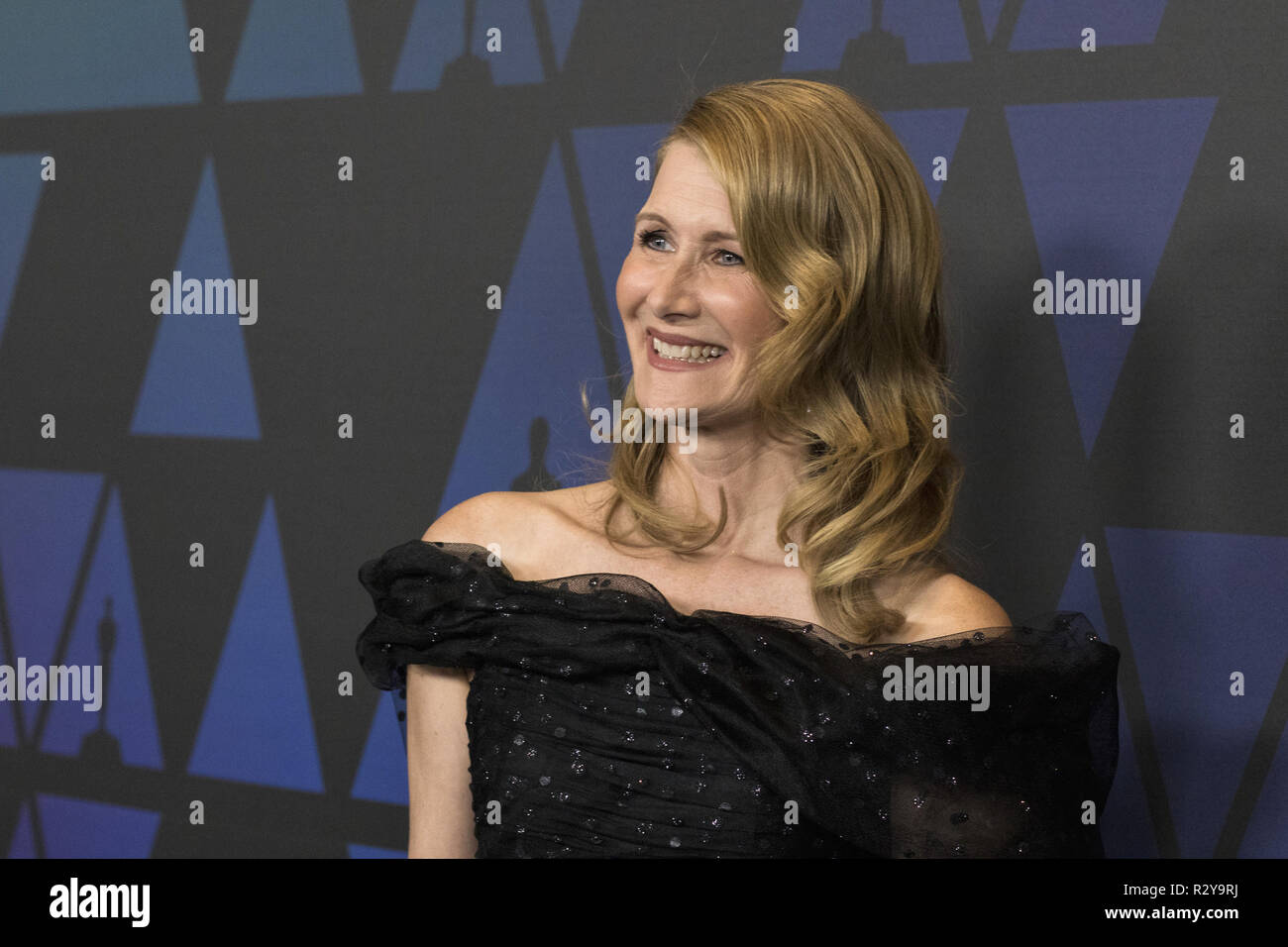 Laura Dern frequenta l Accademia annuale 2018 Governatori Awards nel Ray Dolby sala da ballo a Hollywood & Highland Center a Hollywood, CA, domenica 18 novembre, 2018. Foto Stock