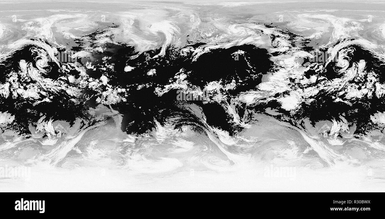 Cloudscape Vista aerea. Il rendering 3D Foto Stock