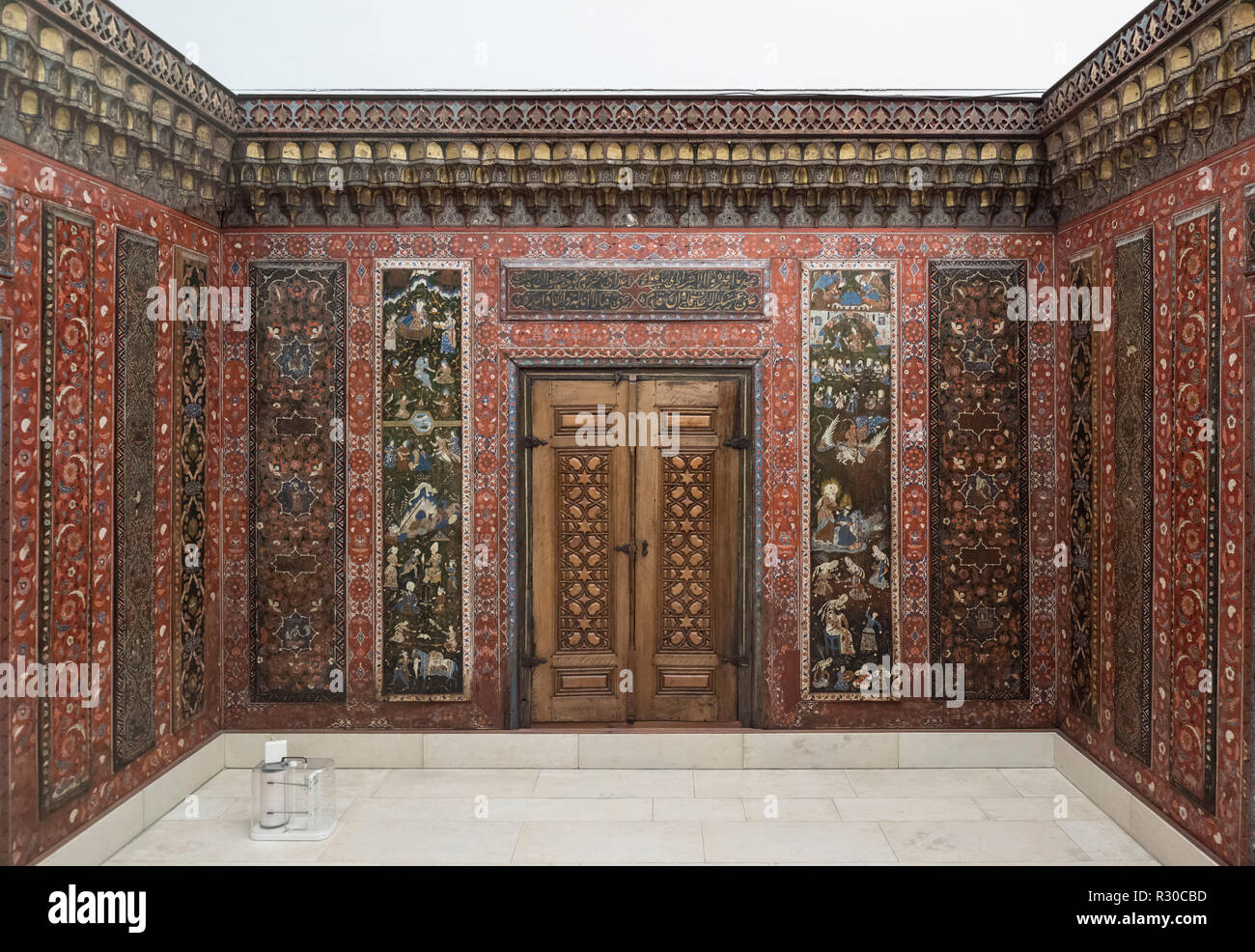 Berlino. Germania. Pergamon Museum. La camera di Aleppo è un allestita camera da la casa di un ricco commerciante di Aleppo in Siria realizzato tra il 1600 un Foto Stock