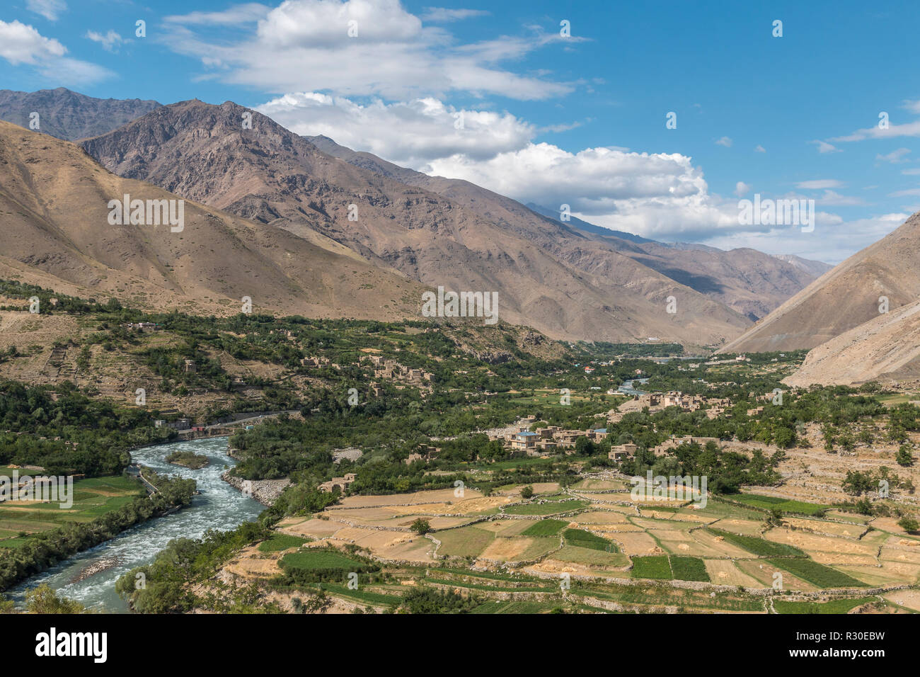 Il Panjshir Valley, Afghanistan Foto Stock