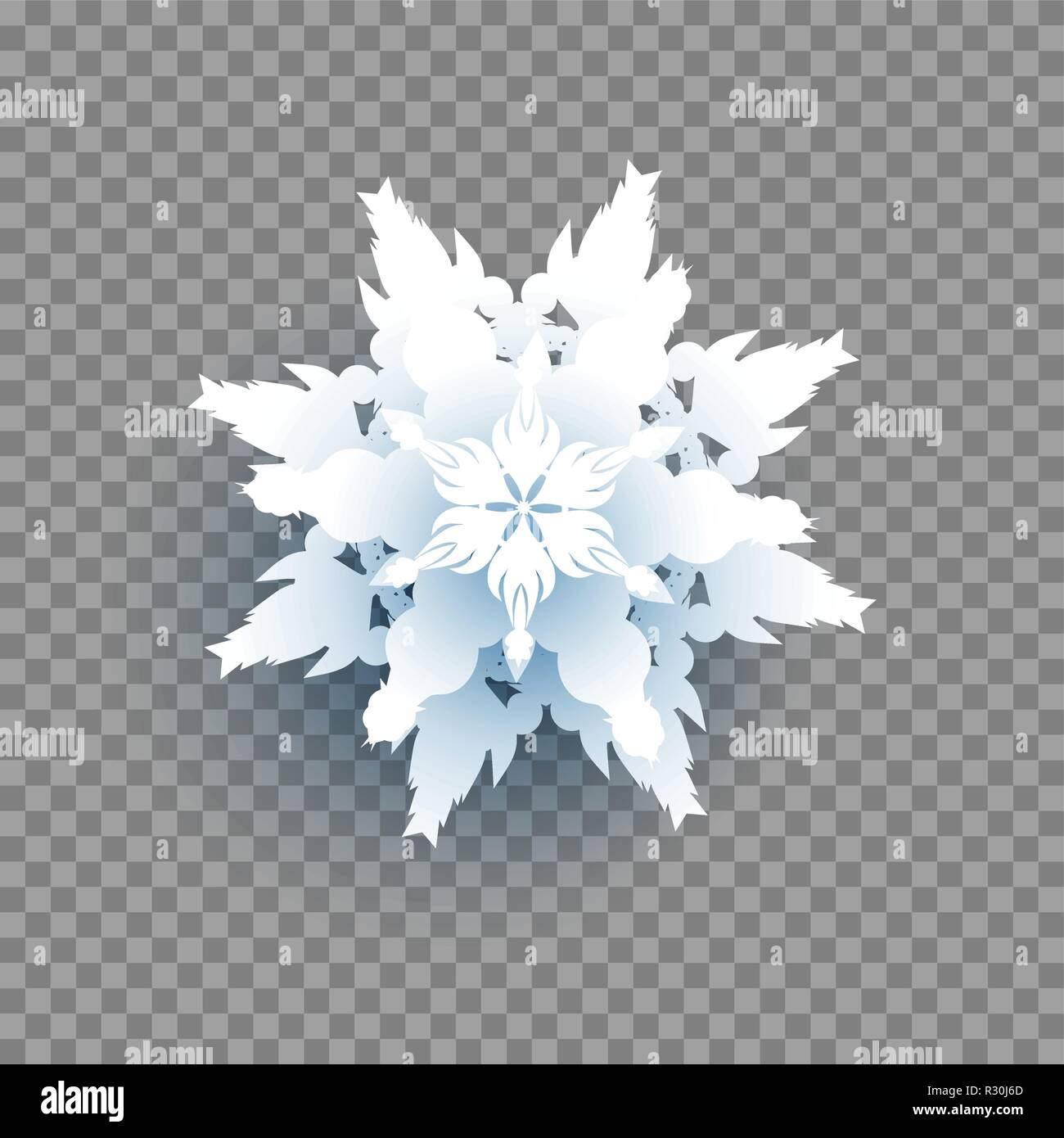 Neve sfondo trasparente Illustrazione Vettoriale