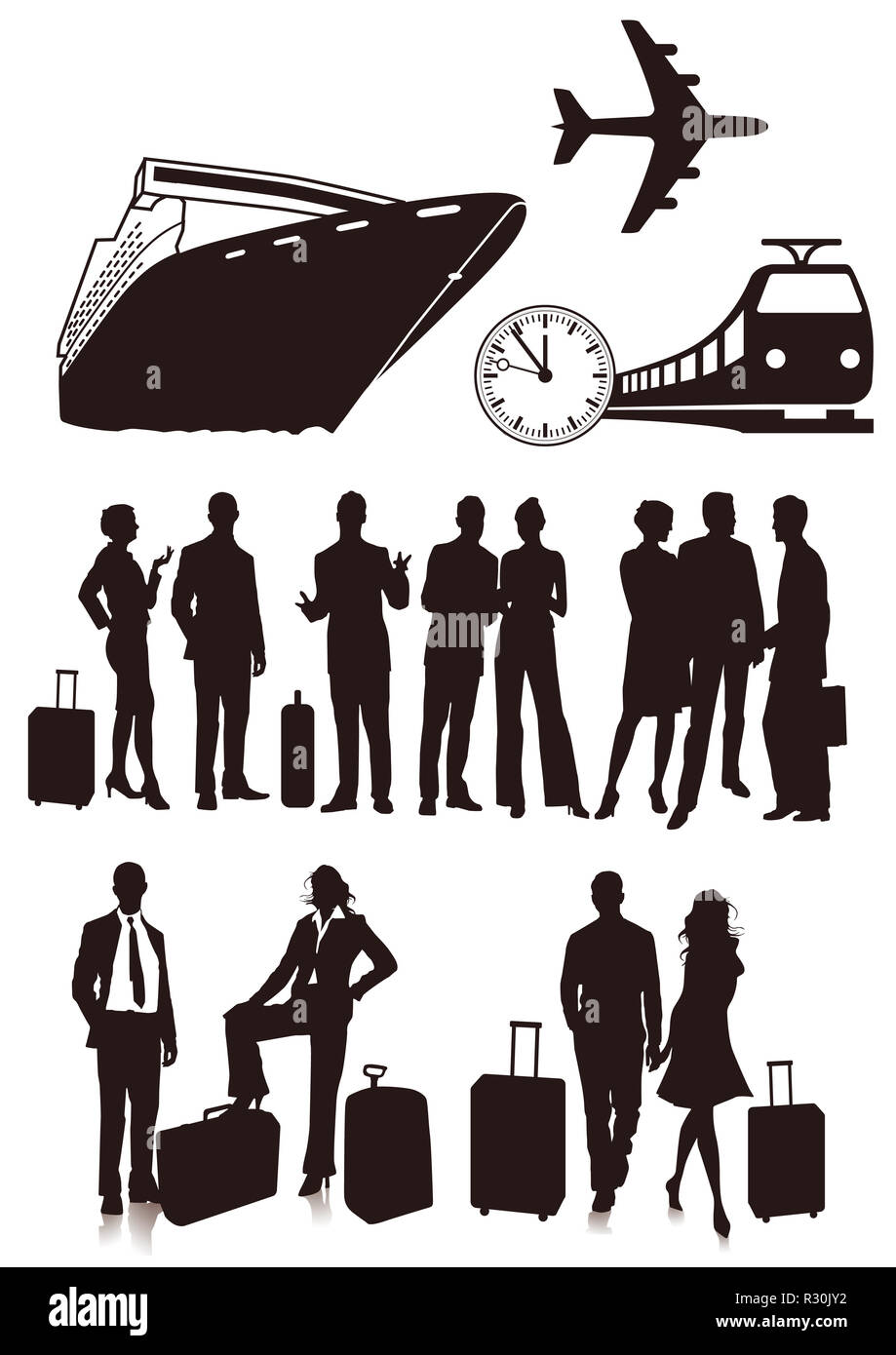 viaggiatore Foto Stock