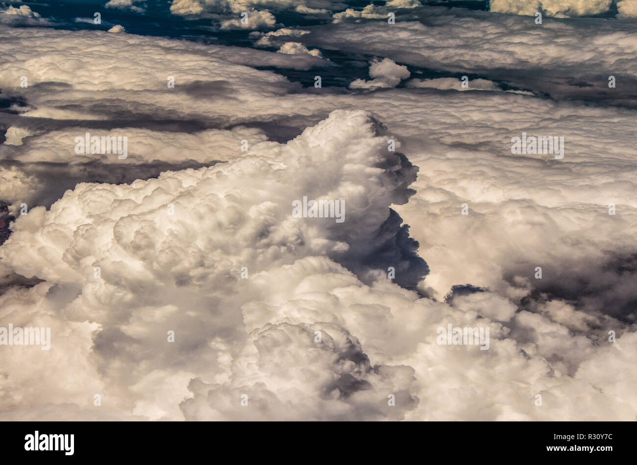 Bella cloudburst over Arizona, Stati Uniti d'America Foto Stock