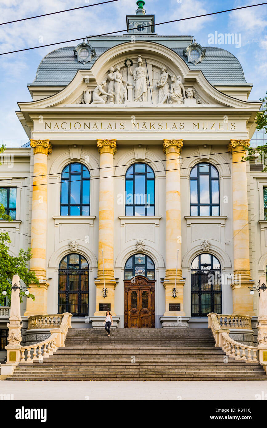 La Lettonia il Museo Nazionale di Arte è la più ricca collezione di arte nazionale in Lettonia. Riga, Lettonia, Paesi baltici, Europa. Foto Stock