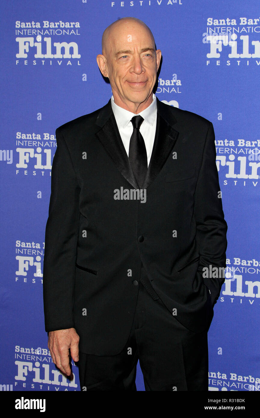 J.K. Simmons frequentando il XXXIV annuale di Santa Barbara International Film Festival's Kirk Douglas Award in onore di Hugh Jackman al Ritz-Carlton Bacara su Novembre 19, 2018 di Goleta, California. Foto Stock