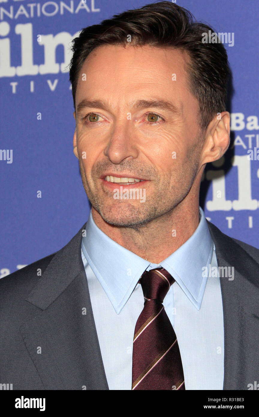 Hugh Jackman frequentando il XXXIV annuale di Santa Barbara International Film Festival's Kirk Douglas Award in onore di Hugh Jackman al Ritz-Carlton Bacara su Novembre 19, 2018 di Goleta, California. Foto Stock