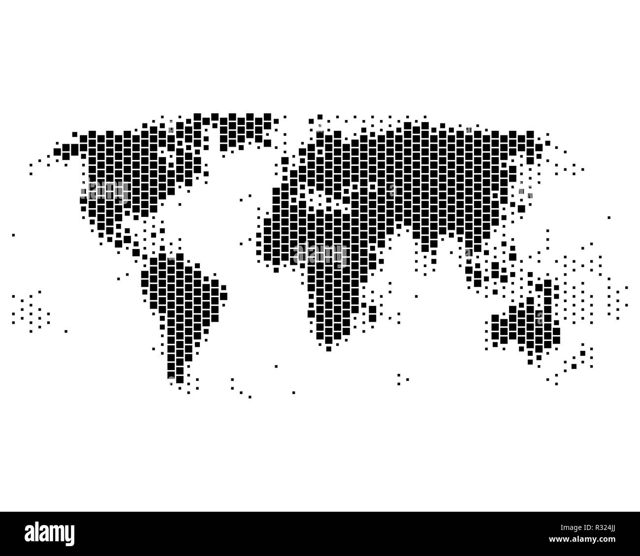 Mappa del mondo Foto Stock