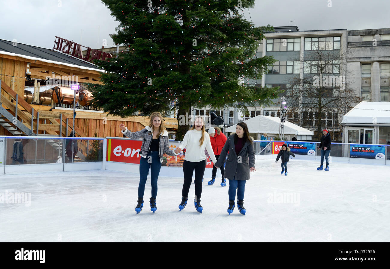 Winter Wonderland, Nottingham Foto Stock
