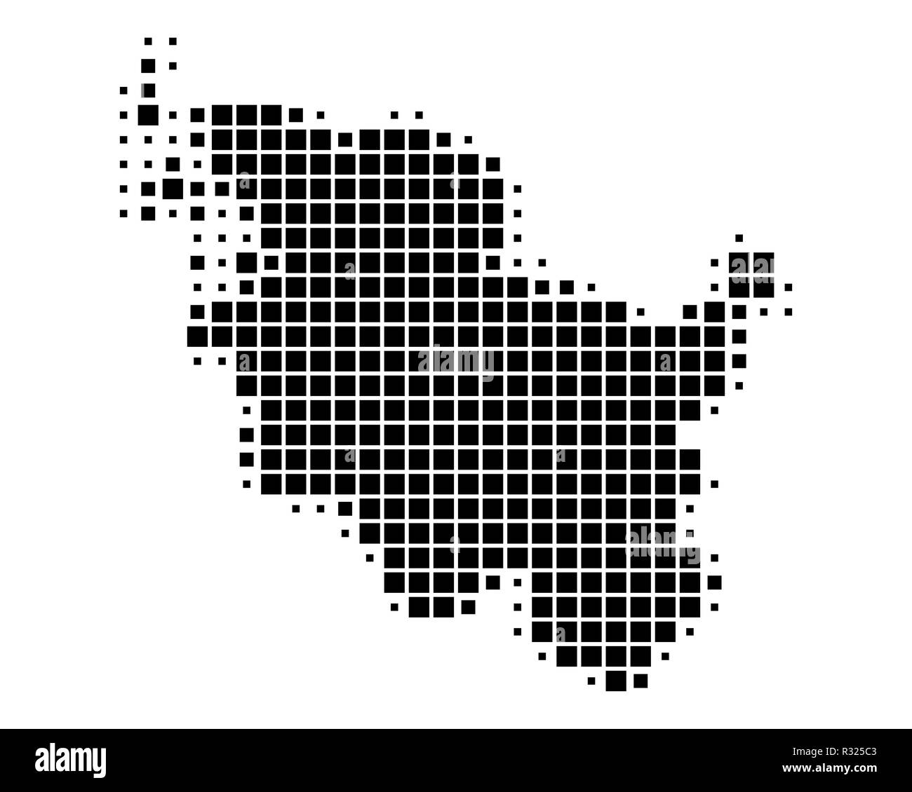 Mappa di SCHLESWIG-HOLSTEIN Foto Stock