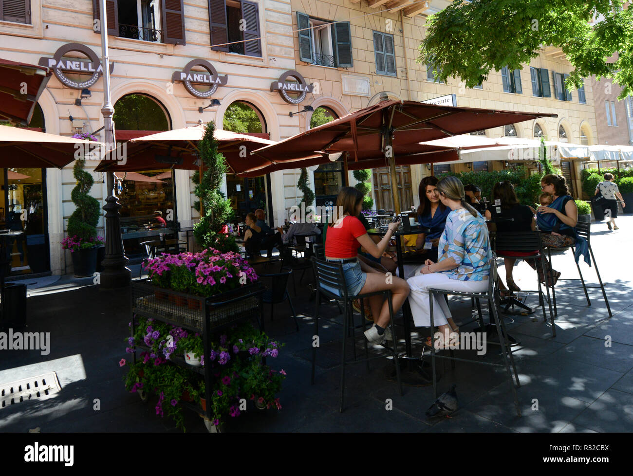 Panella pasticceria e caffe bar in Roma. Foto Stock