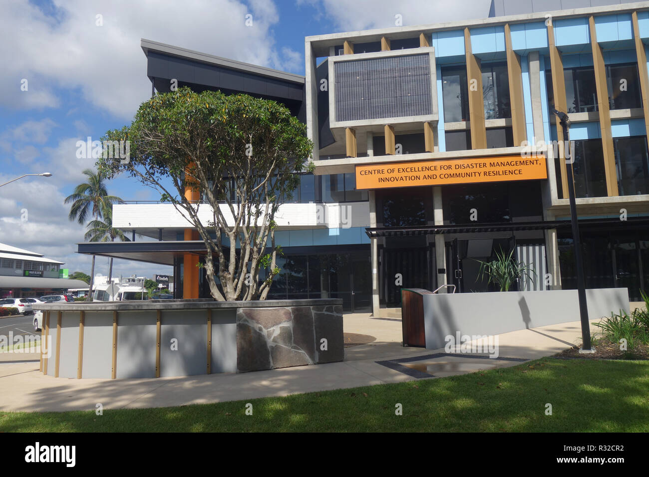 Centro di eccellenza per la gestione dei disastri, innovazione e resilienza comunitaria, Yeppoon, Queensland, Australia. N. PR Foto Stock